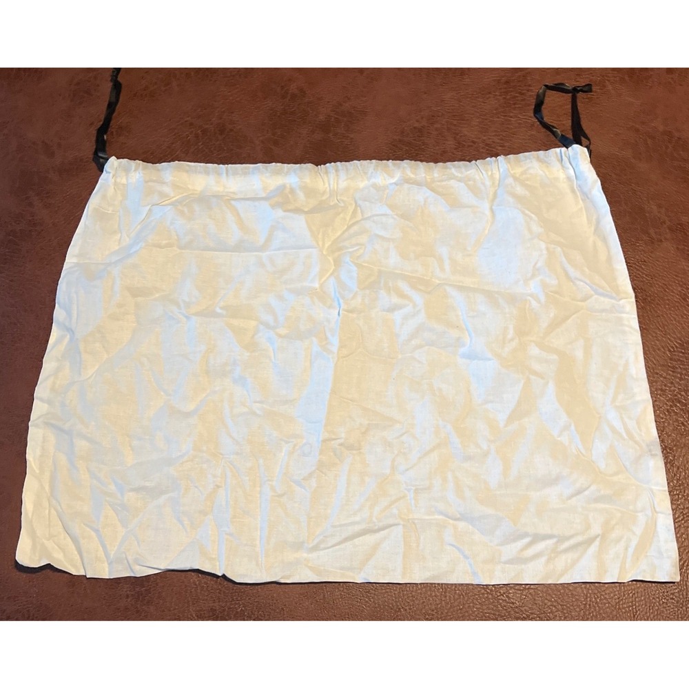 LEATHEROLOGY Dust Bag Pouch White Drawstring Storage Protector Accessory - Picture 3 of 3